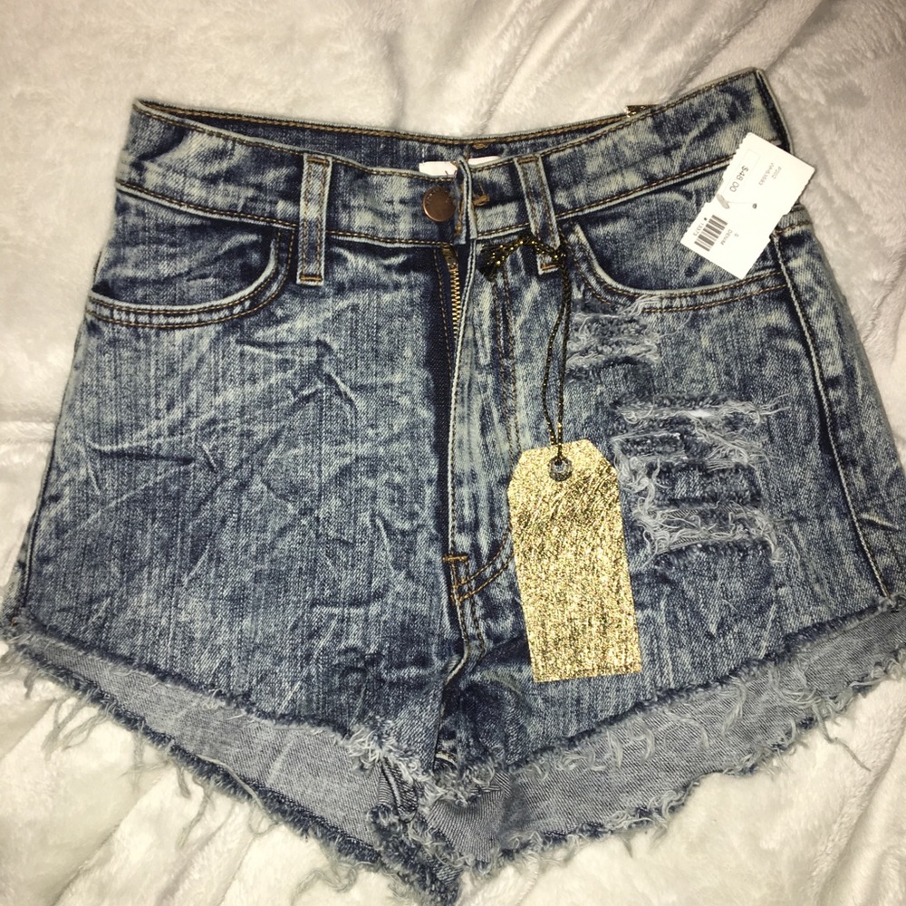 High waisted denim shorts BNWT
